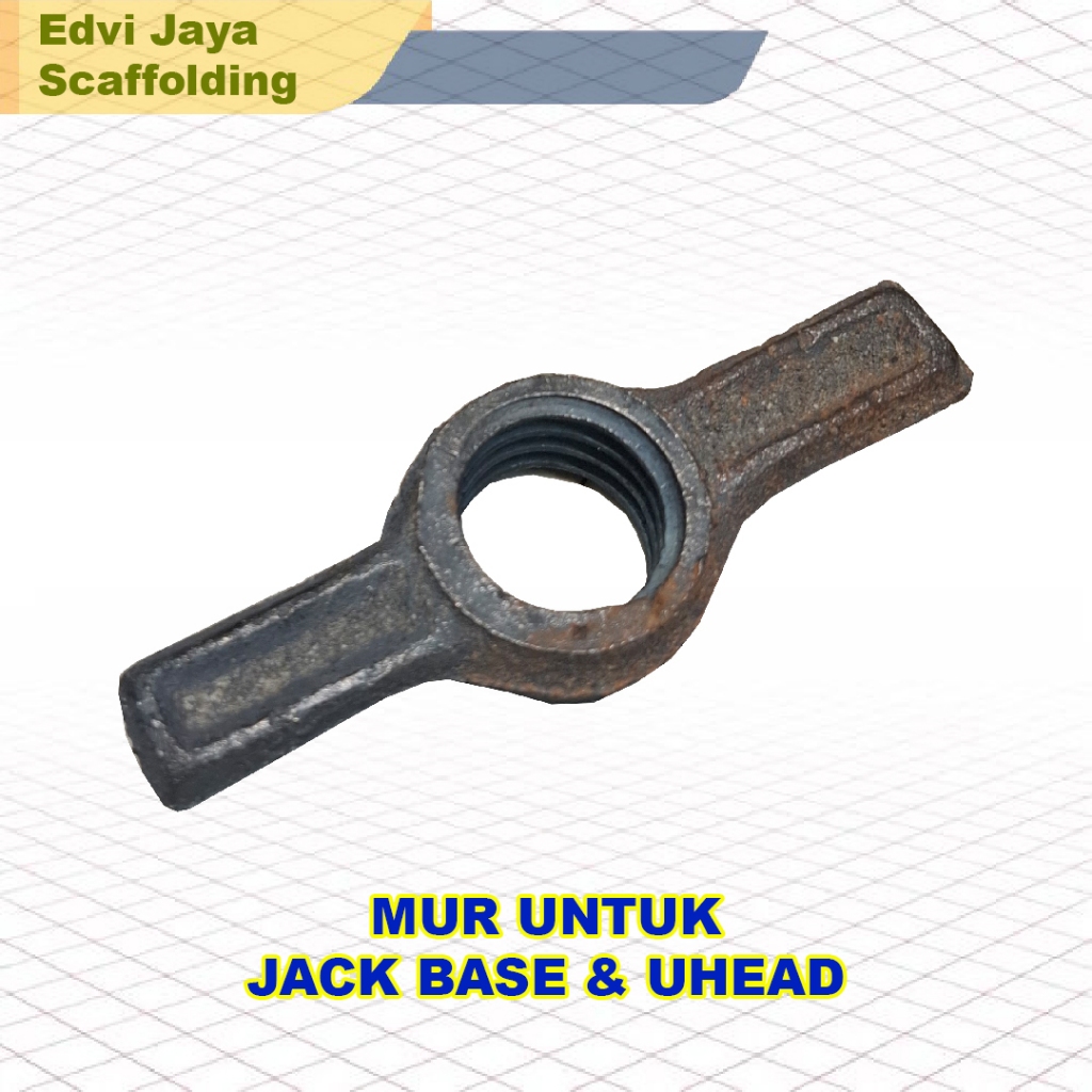 Mur jack base scaffolding Mur kupu-kupu jack base dan Uhead