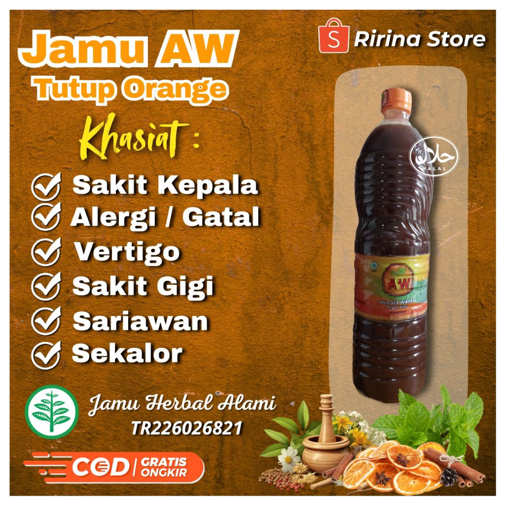 JAMU HERBAL AW ANGGER WARAS MINUMAN KESEHATAN