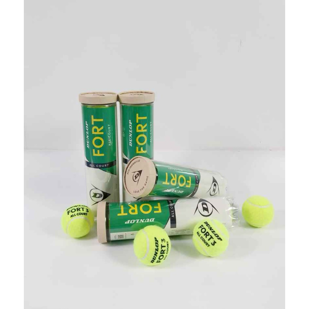 Bola Tenis Lapangan Kain dan Karet Dunlop