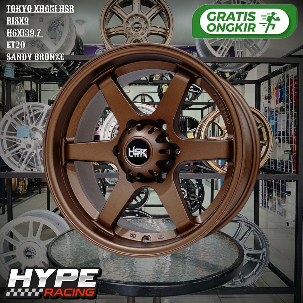 Velg Racing Mobil Fortuner , Pajero , Colorado , Prado , Triton Ring 18 HSR TOKYO XH651 R18
