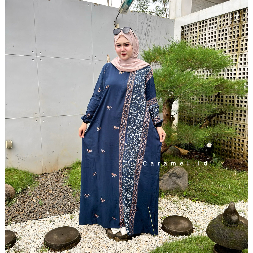 Gamis Twill Rayon Jumbo XXXL Ld 120 Ld 130 Ld 140 Super Adem Gamis Rayon Twill Jumbo Mewah Elegan Te