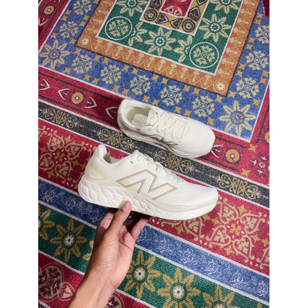 Sepatu New Balance 680 Women 100% Original - Broken White, Sepatu Running Sepatu Olahraga