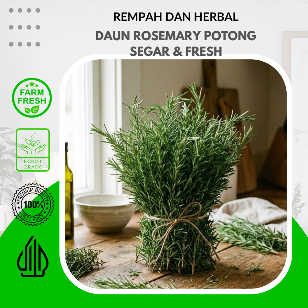 [JMSoFresh] Daun Rosemary Segar dan Fresh Rosemary Leaf Aromatic