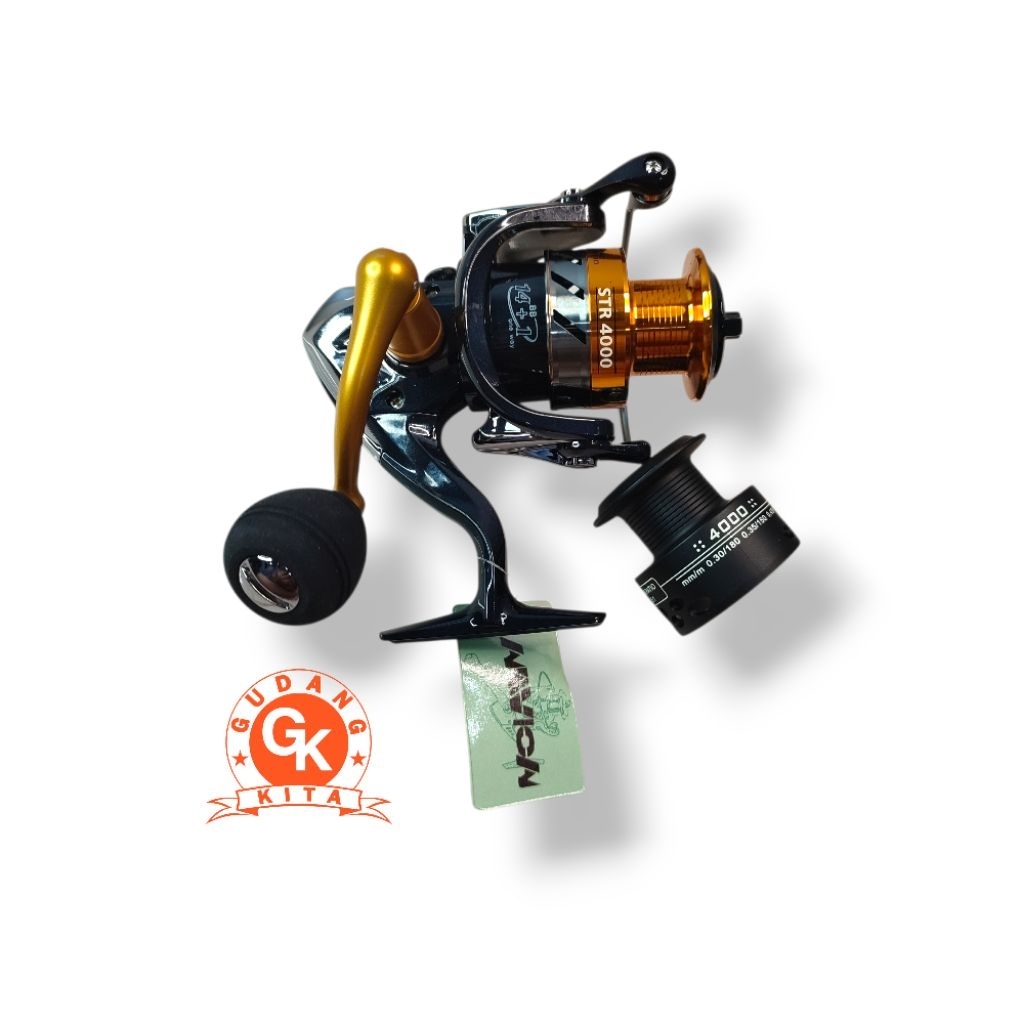 REEL ALVION STR 4000 BALLBEARING 14+1 SPOOL ALUMUNIUM