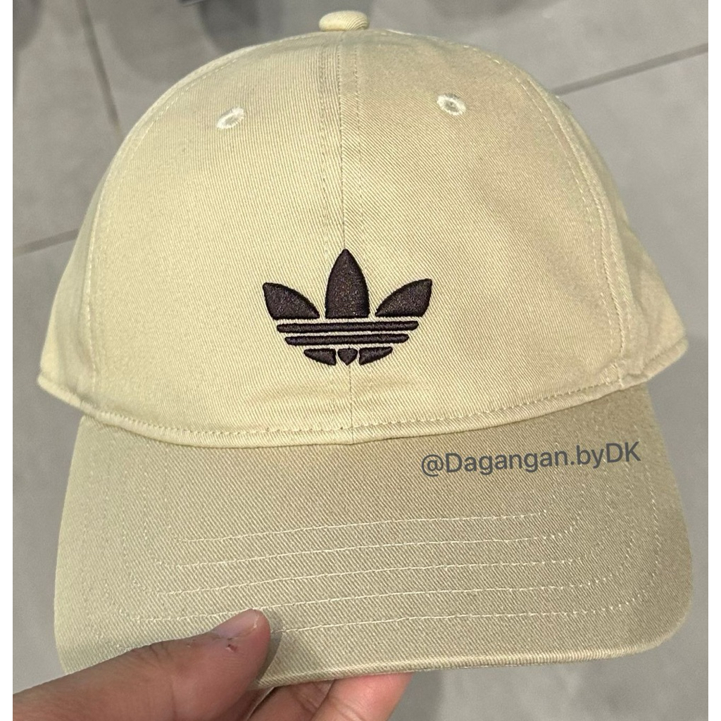 Topi Adidas Cap Big Logo Original 100% Cream Beige