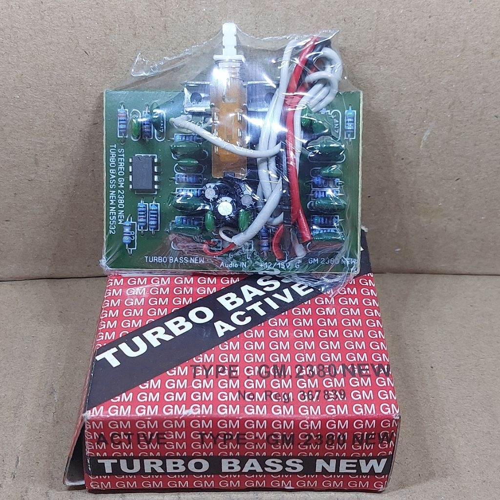 kit turbo bass GM-2380 NEW stereo 2 ic NE5532