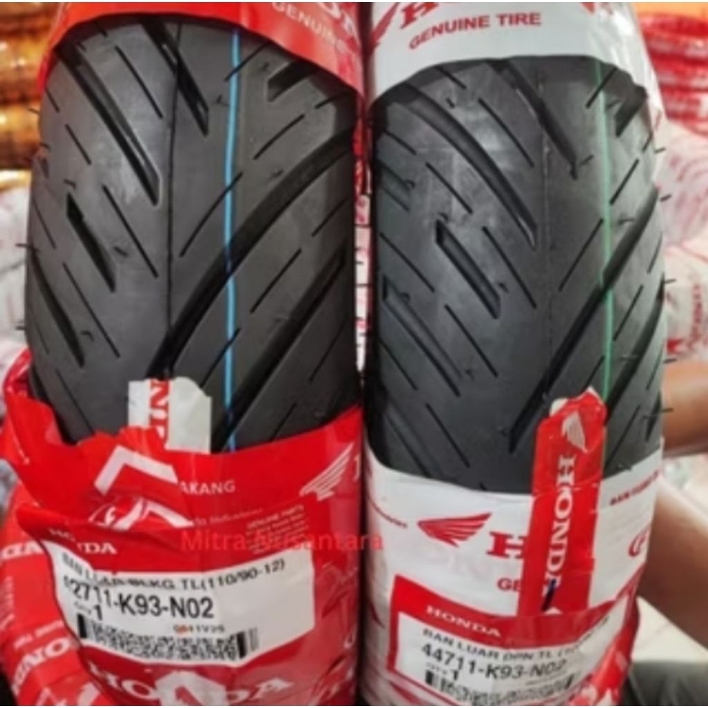 SEPASANG ban tubles ring 12 Merk Federal ukuran 100/90-12 & 110/90-12