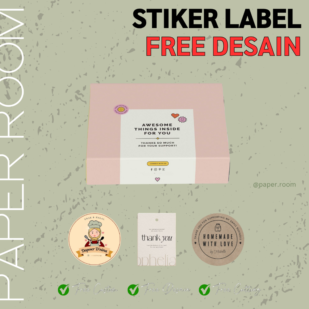 Stiker Label CUSTOM | Stiker Botol  | STIKER KROMO Custom | Chromo
