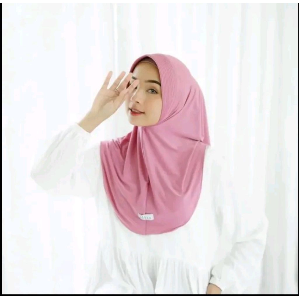 Bergo instan, hijab instan, hijab daily, hijab sekolah, hijab kerja bahan jersy