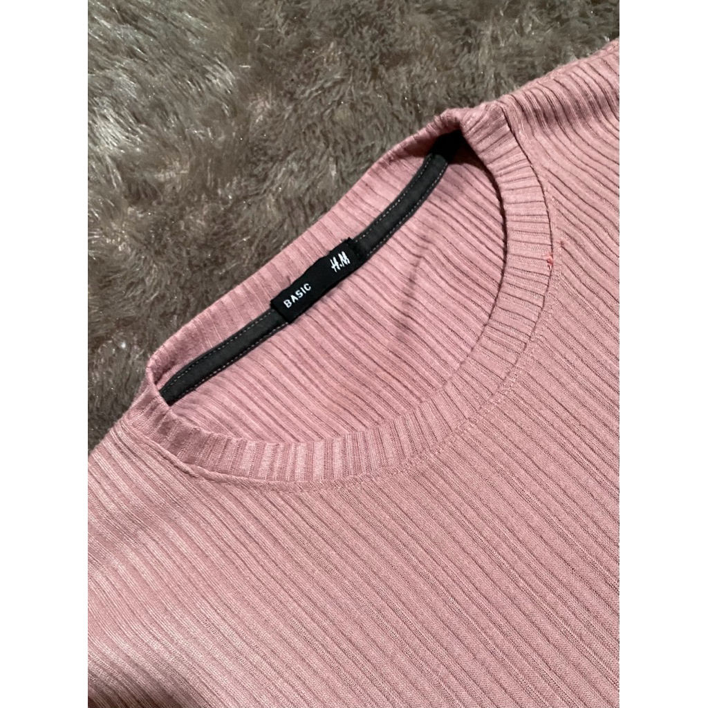 Preloved Longsleeve warna Pink Salem
