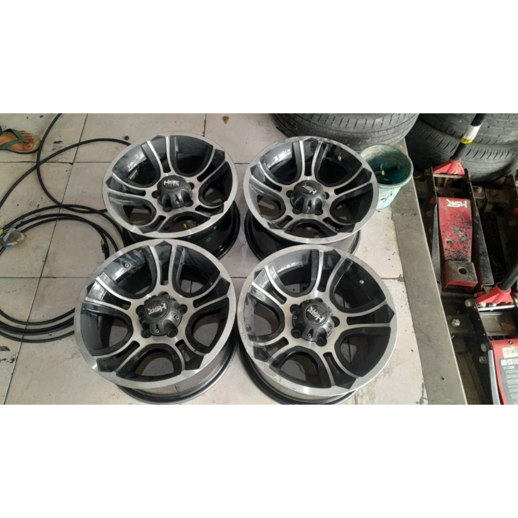 Velg bekas mobil hsr ring 16 lebar 8 baut 5x114.3 velg only