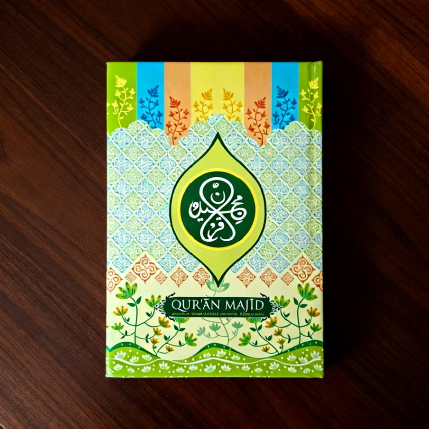 Quran Majid - Mushaf Al Quran A5 Standar Indonesia, Pojok 18 Baris Tanpa Terjemahan