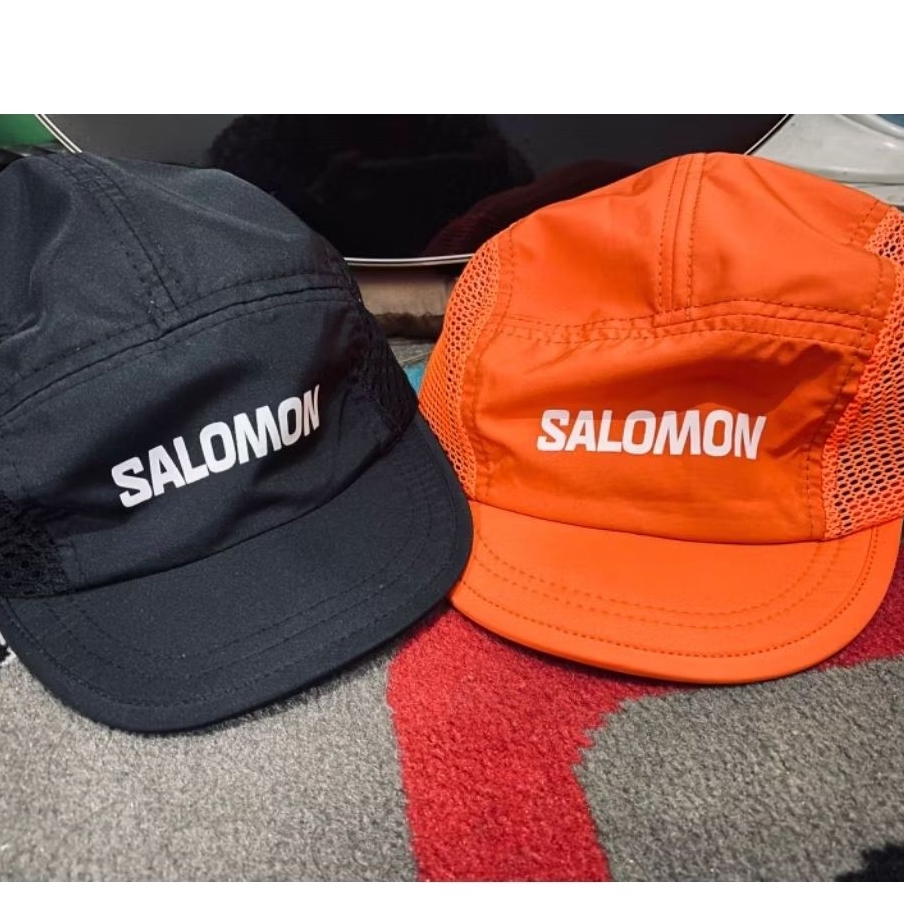 Topi/hat Salmon Running/sepedah