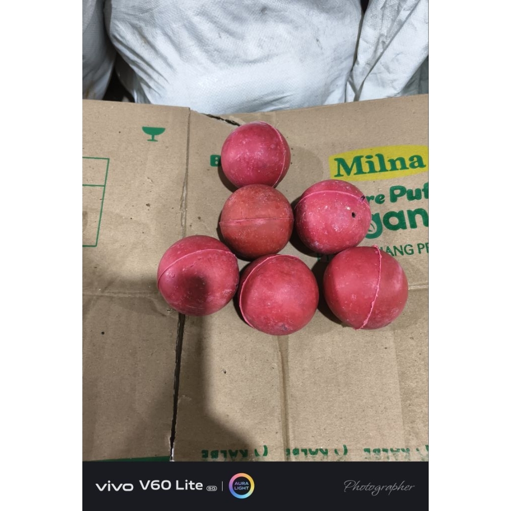 Bola Kasti Jadul Merah Atau Bola Gebok Premium Per Buah
