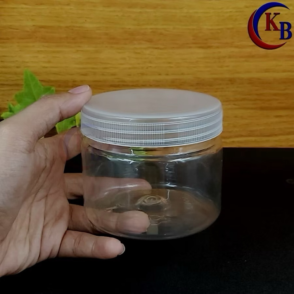 Toples Tabung 400ml / Toples jar 400ml / Toples Plastik bening 400ml / Toples kue 400ml