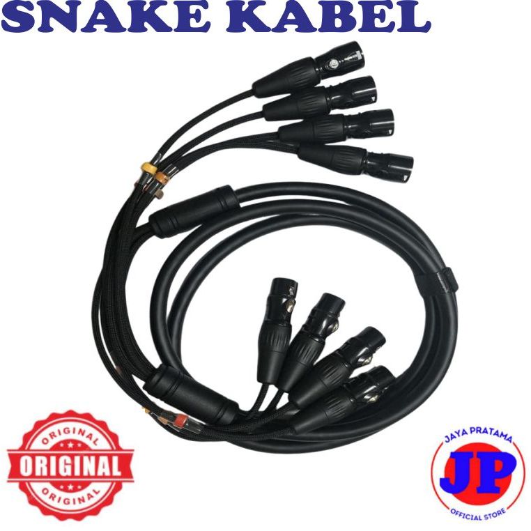 Snake Kabel 4-Channel Kabel Snake XLR Male to XLR Female Kabel DLMS
