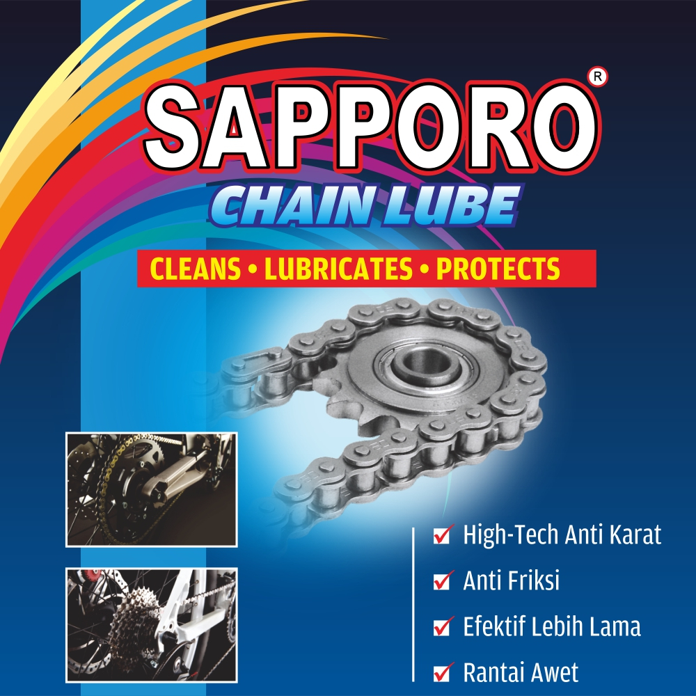SAPPORO Chain Lube Pelumas Rantai Motor Anti Karat