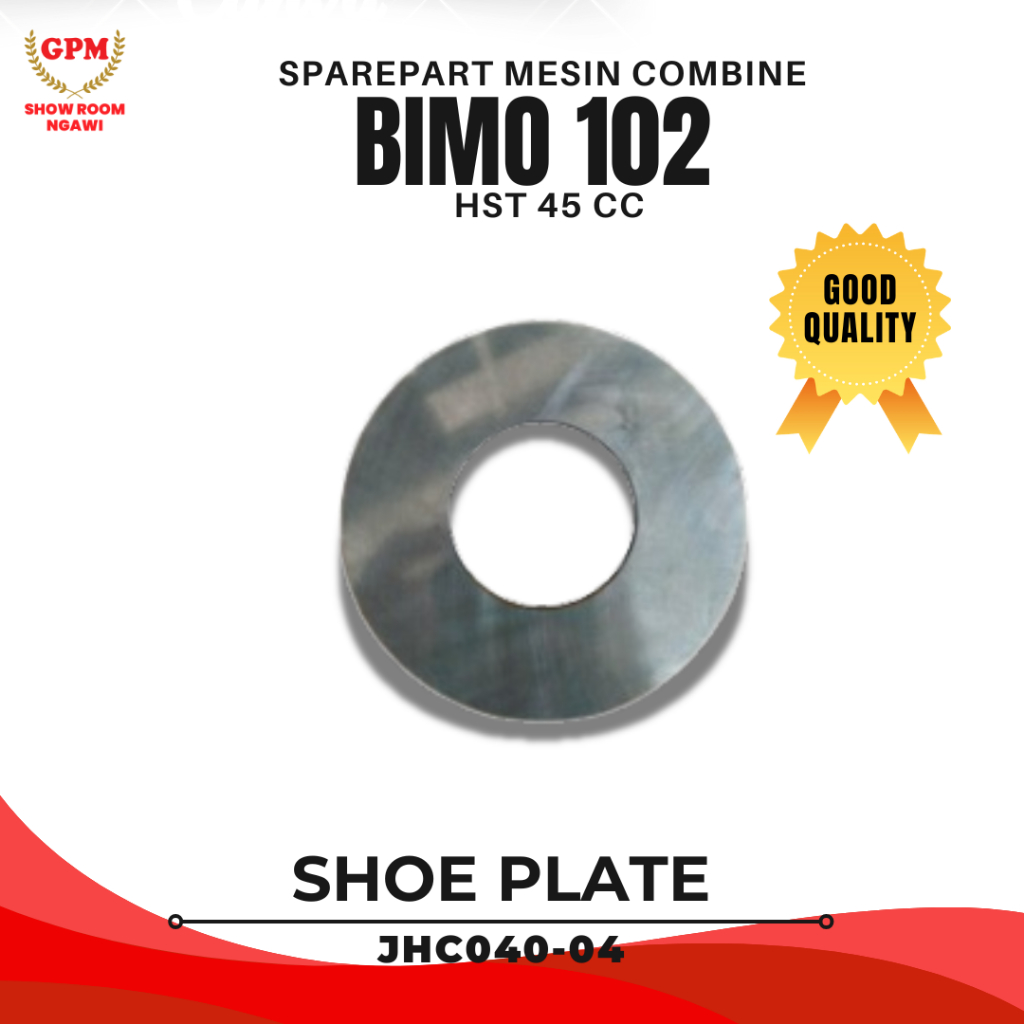 Sparepart Shoe Plate Good Quality JHC040-04 HST 45 CC untuk Mesin Panen Padi Combine Harvester BIMO 