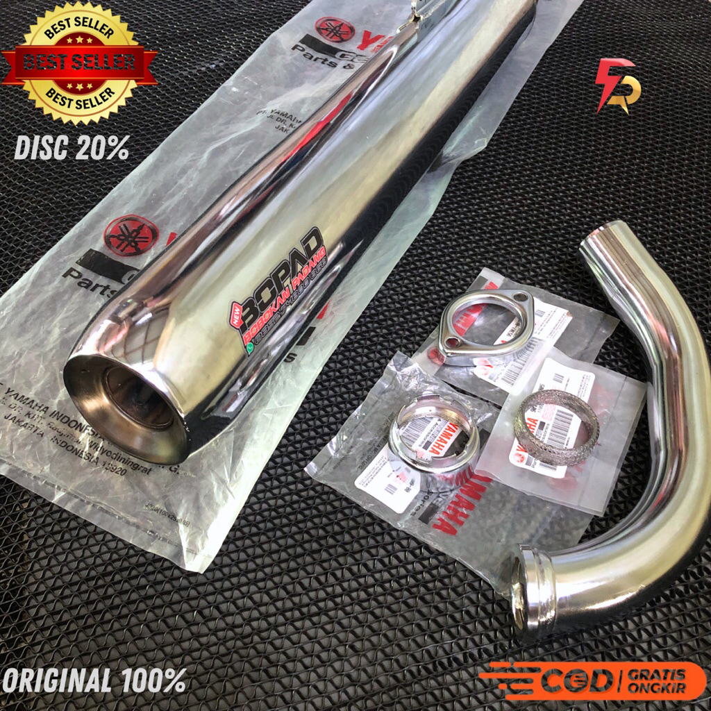 BOPAD FULLSET KNALPOT BOBOKAN PADANG ORIGINAL BOPAD RX KING