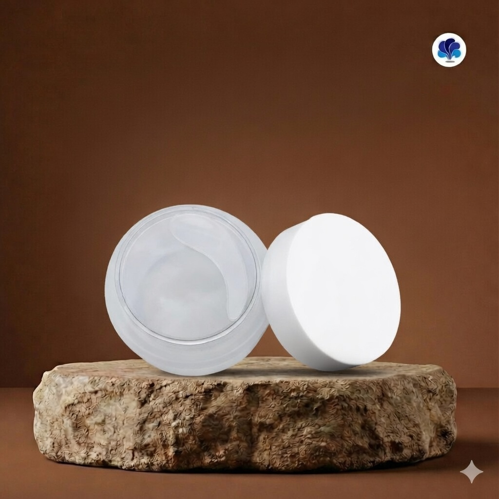 Jar Kosmetik Putih Tutup Putih 100ml - Wadah Skincare PE