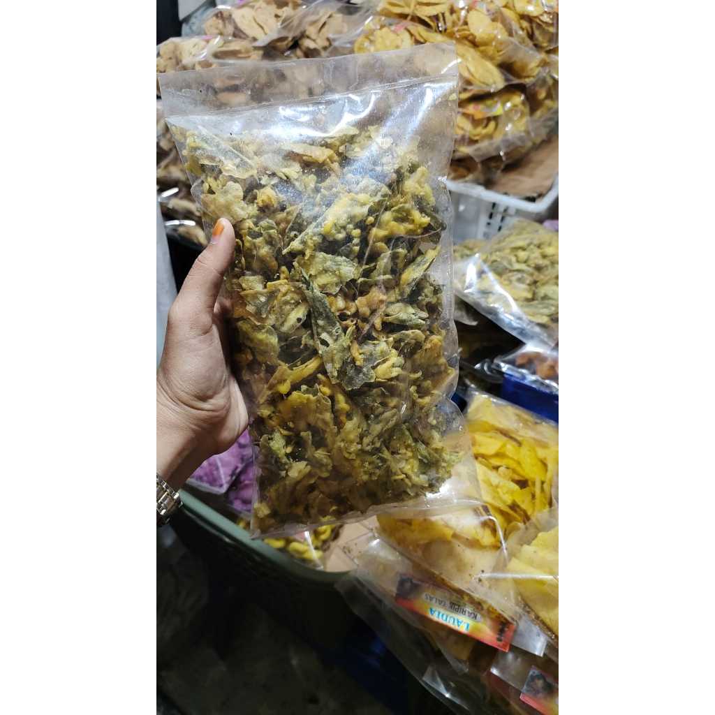 KERIPIK BAYAM / PEYEK BAYAM / KRIPIK BAYEM / BAYAM CRISPY / KERIPIK BAYAM KILOAN