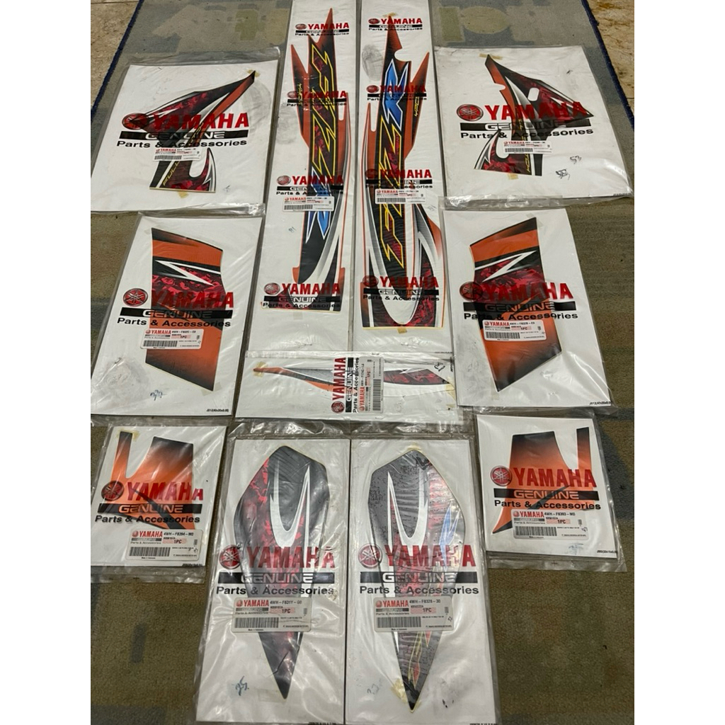 Graphic Striping FIZR F1Z R 2005 Oranye Hitam Original Fullset
