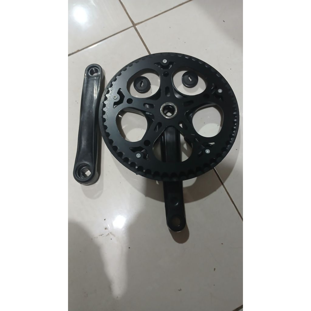 CRANK SET 52T ,SEPEDA LIPAT,MTB,FIXI,ROADBIKE ORIGINAL