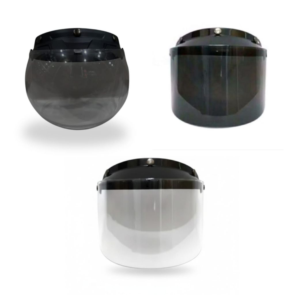 KACA DATAR UNTUK HELM BOGO HITAM SMOKE ATAU BENING