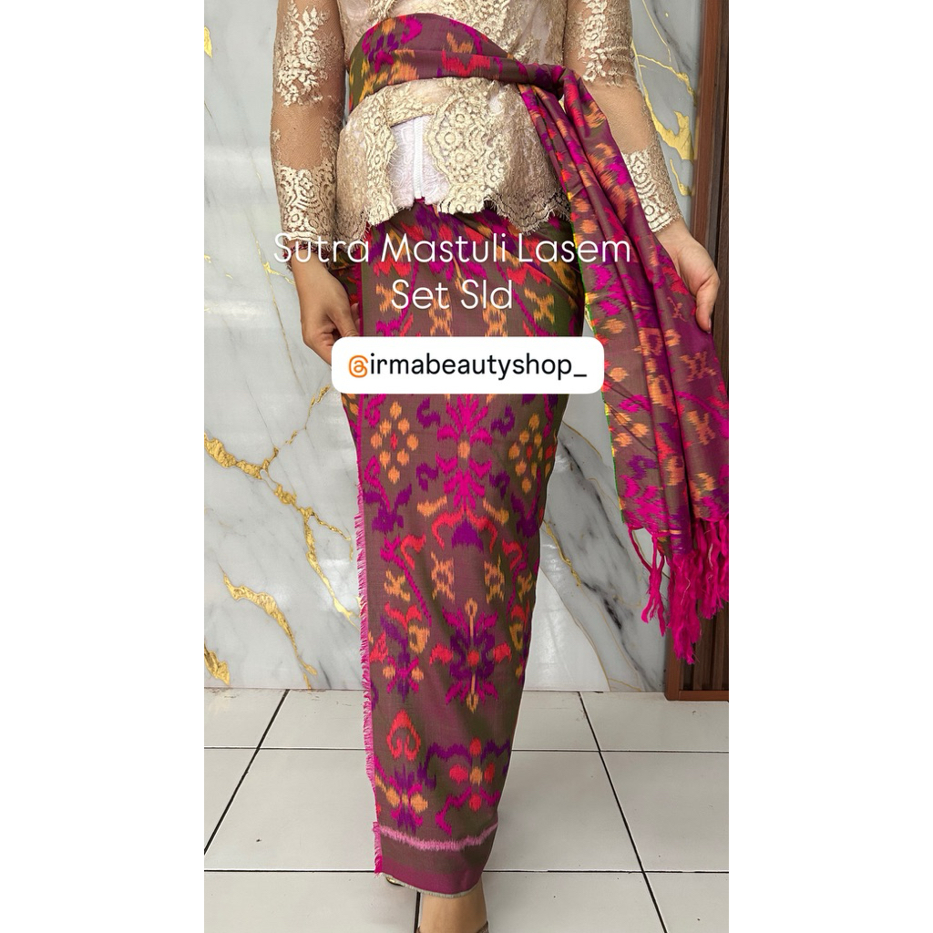 Ready Sutra Mastuli Lasem Set Slendang
