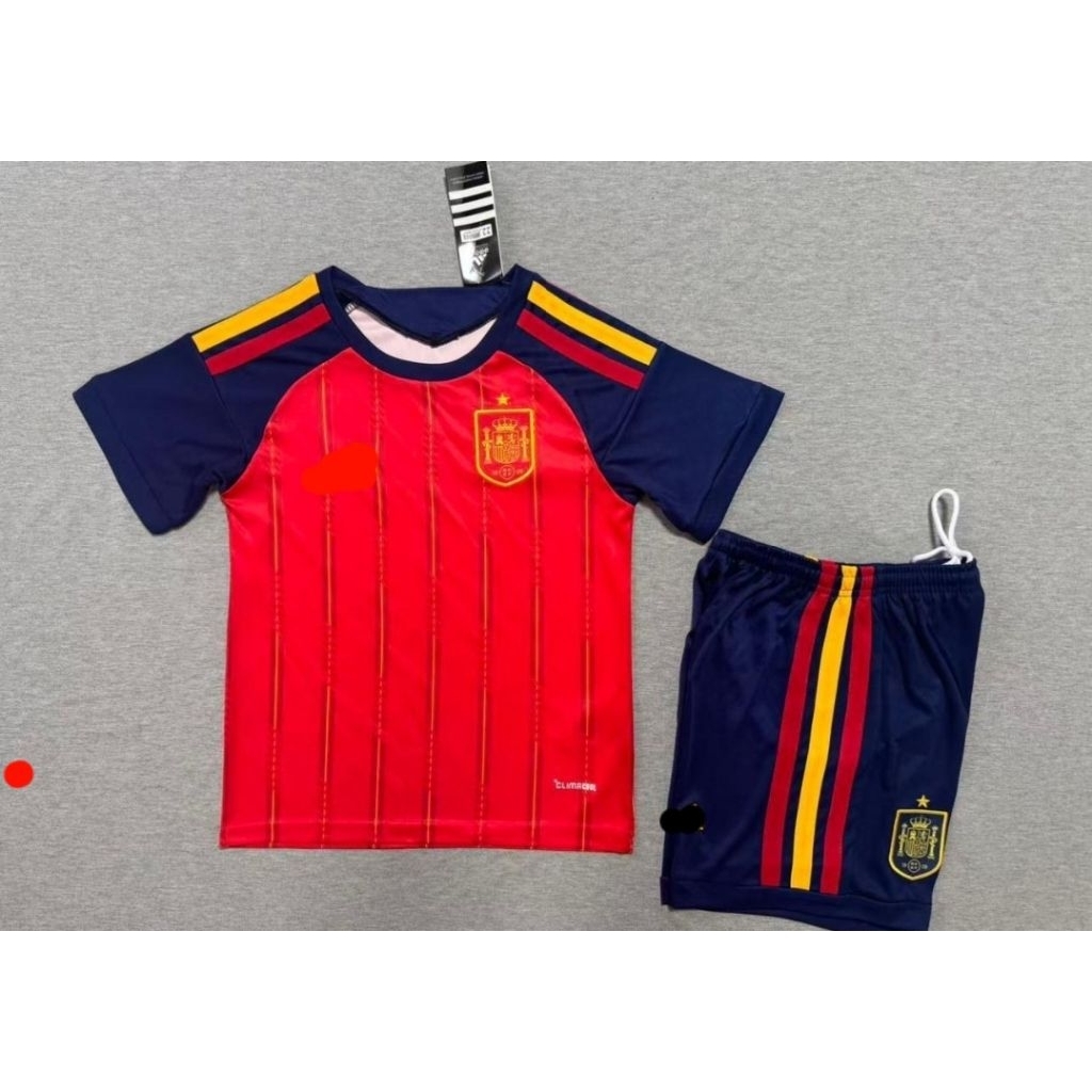 Stelan Setelan Jersey Kaos Baju Sepak Bola Timnas Spanyol Spain Espana Home Away 3rd Third Merah Red