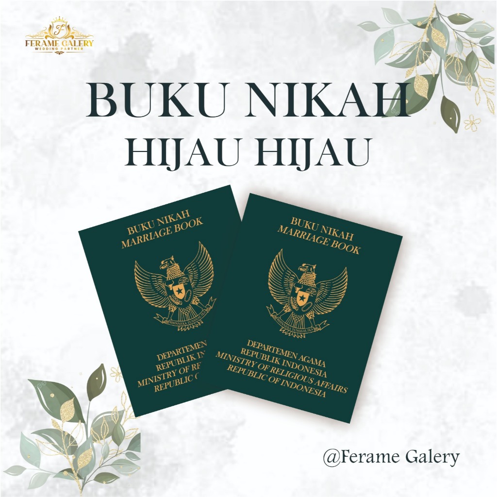 Aksesoris Mahar Pernikahan  Replika Buku Nikah