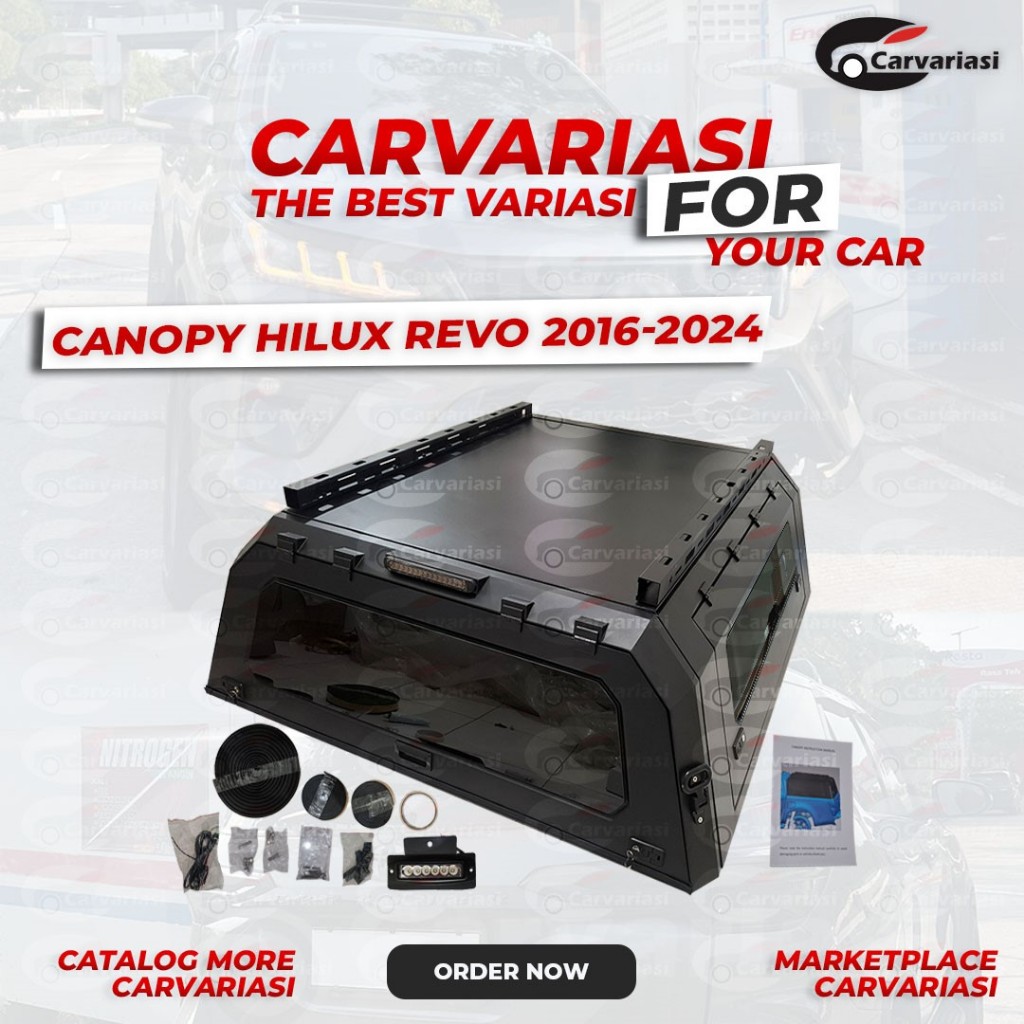 Rollbar Canopy Hilux revo 2016 2017 2018 2019 2020 2021 Roll Bar Hilux Canopy Sliding Glass