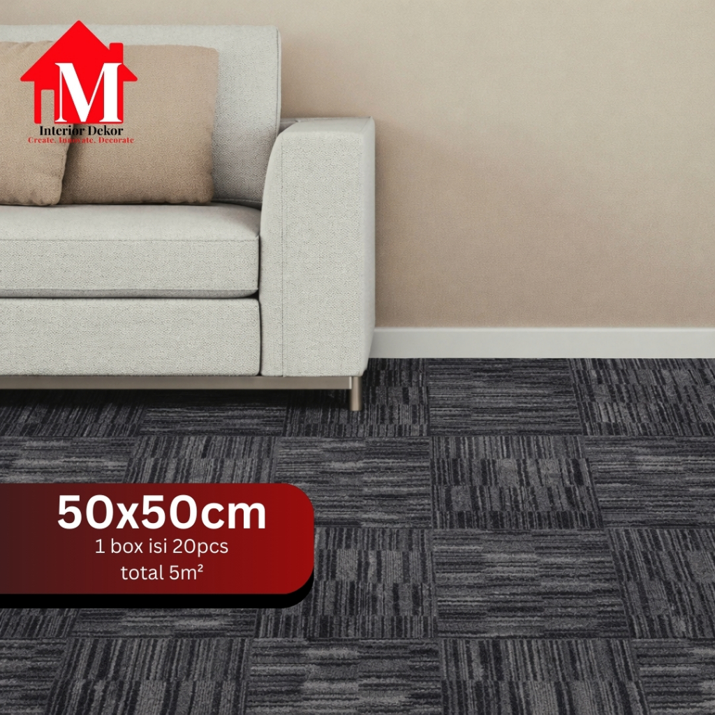 MDEKOR - Karpet Tile Sunset | Karpet Kantor Isi 20 Pcs Per Box | Harga Adalah Per Box