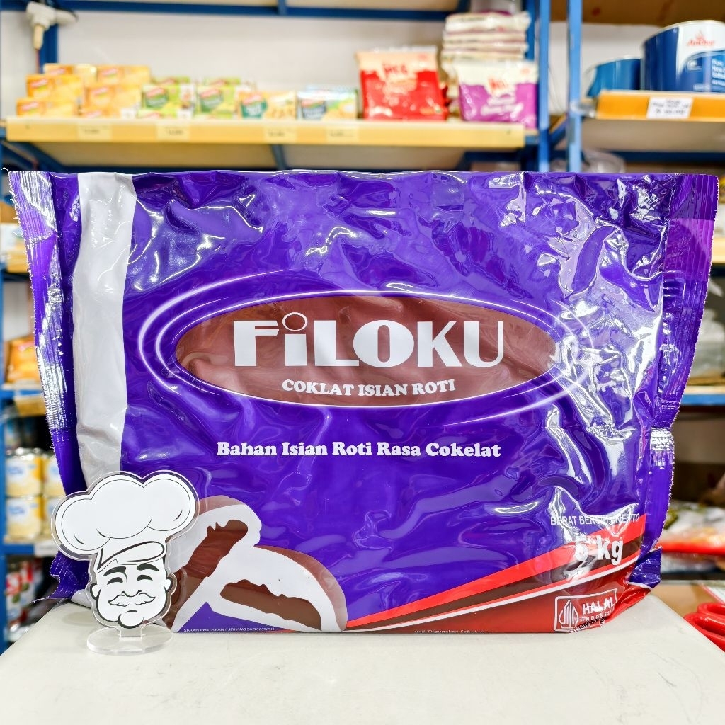 Filoku Selai Coklat 5Kg / Filoku Filling Coklat 5Kg / Coklat Filoku Filling 5Kg