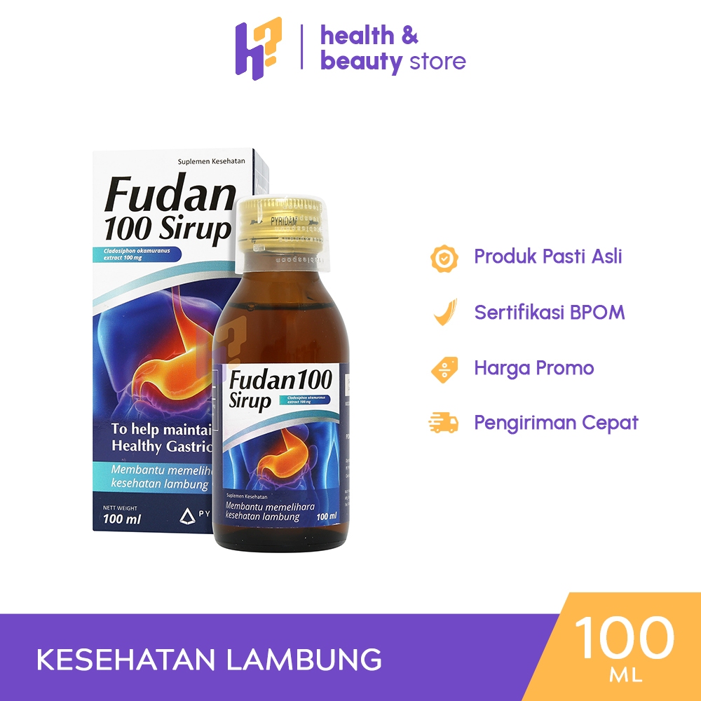 PYRIDAM FARMA FUDAN 100 | SUPLEMEN KESEHATAN LAMBUNG, MAAG, GERD
