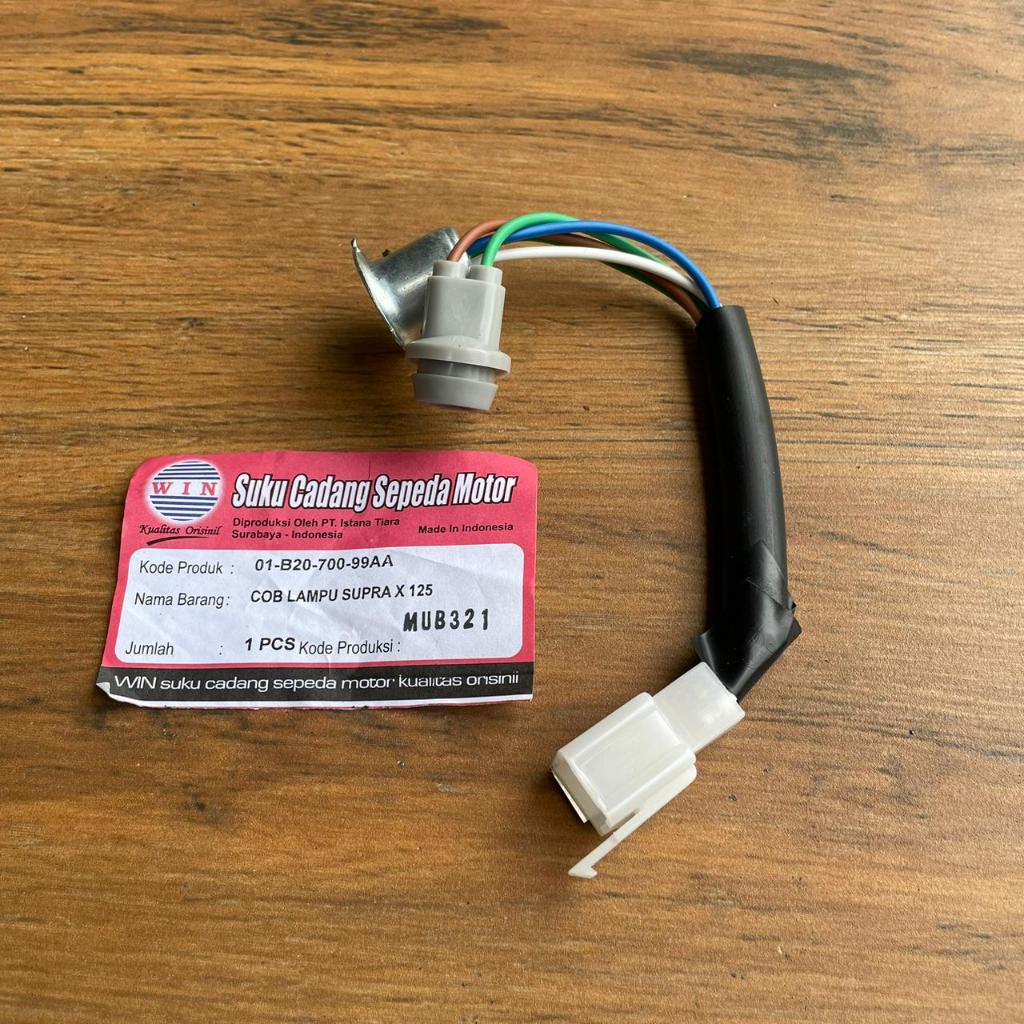 WIN Fitting Lampu Depan Honda Supra X 125 - Kabel Socket Lampu Depan Kualitas