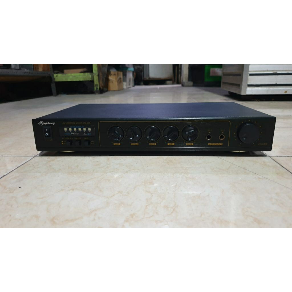 echo mixer karaoke vintage symphony km-50 second bekas normal siap pakai sudah di tes