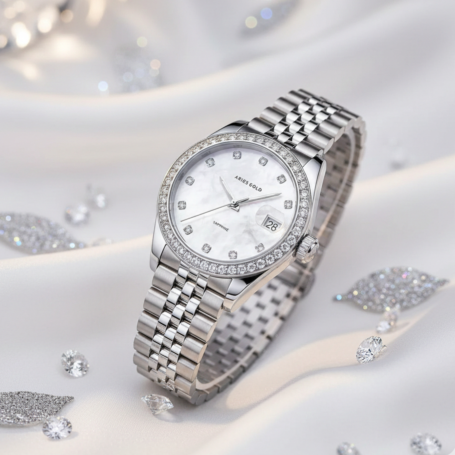 [FREE TUMBLER] Jam Tangan Wanita Original Aries Gold Heritage L-1070-S-MP The Real Premium Watches G