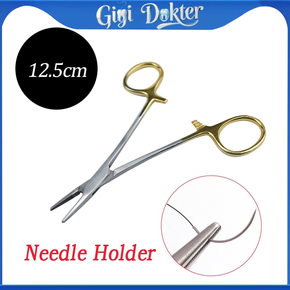 Needle Holder / Nalpuder / Nalpvuder / Klem Jahit/12.5cm Needle Forceps/Dental
