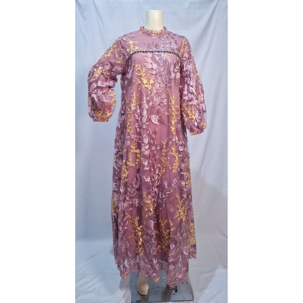 GB-2 Hayla Dress | Dress Brokat mewah | Gamis brokat premium kondangan lamaran wisuda babydoll, leng