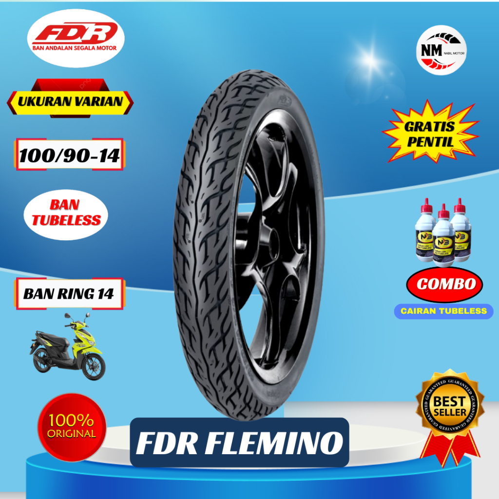 ban tubles Fdr Flemino 100 90 14 Ban Standar Yamaha Lexi