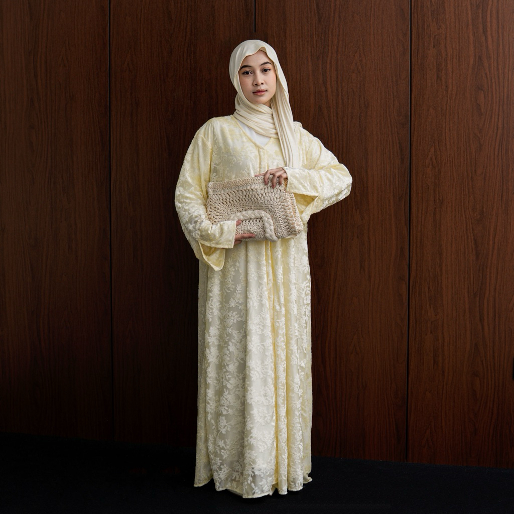 LOOKME.COO - Gysta Abaya / long dress / long outer / abaya outer / dress kondangan / baju lebaran