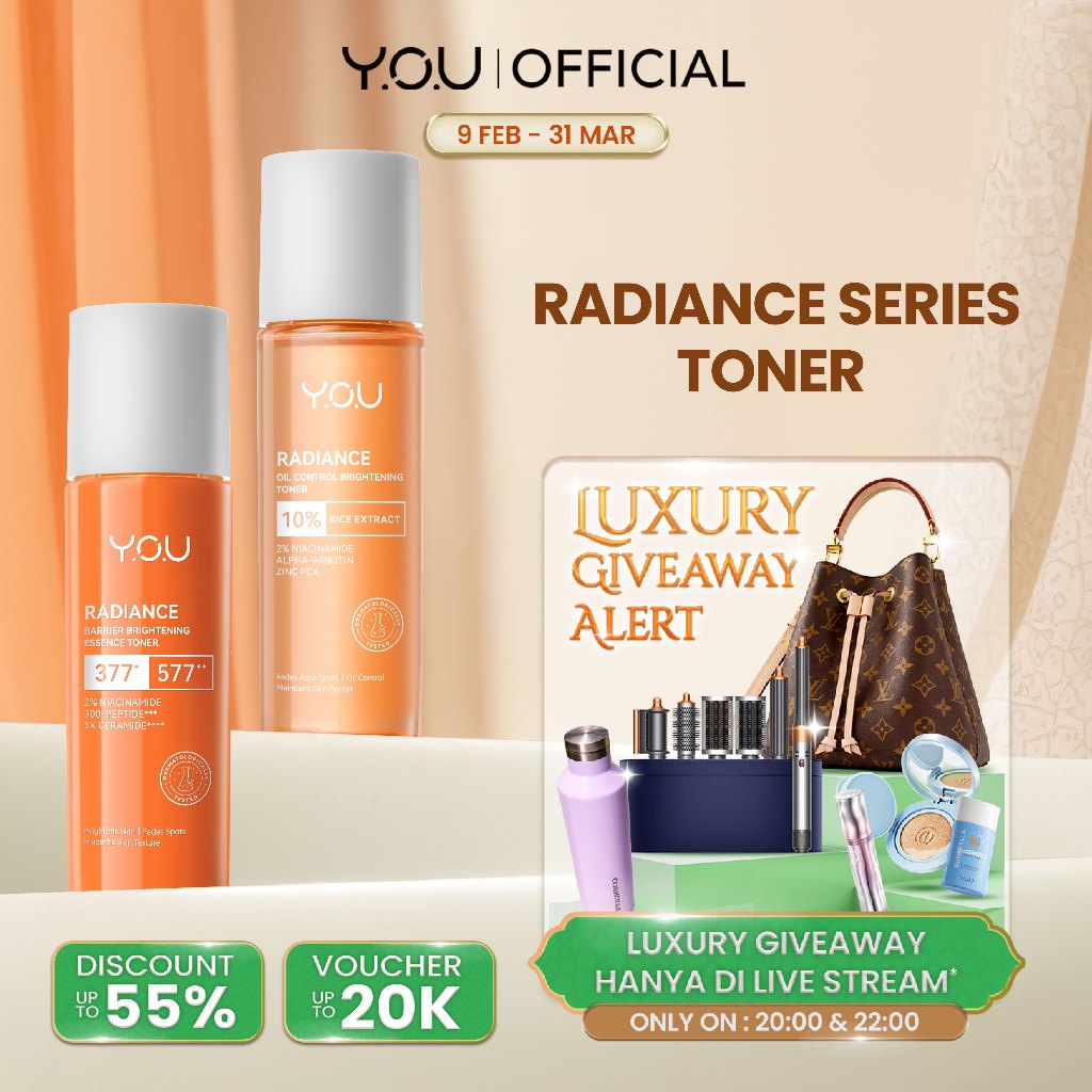 [NEW] YOU Radiance Oil Control Brightening Toner 80ML | Radiance Barrier Brightening Essence Toner 8