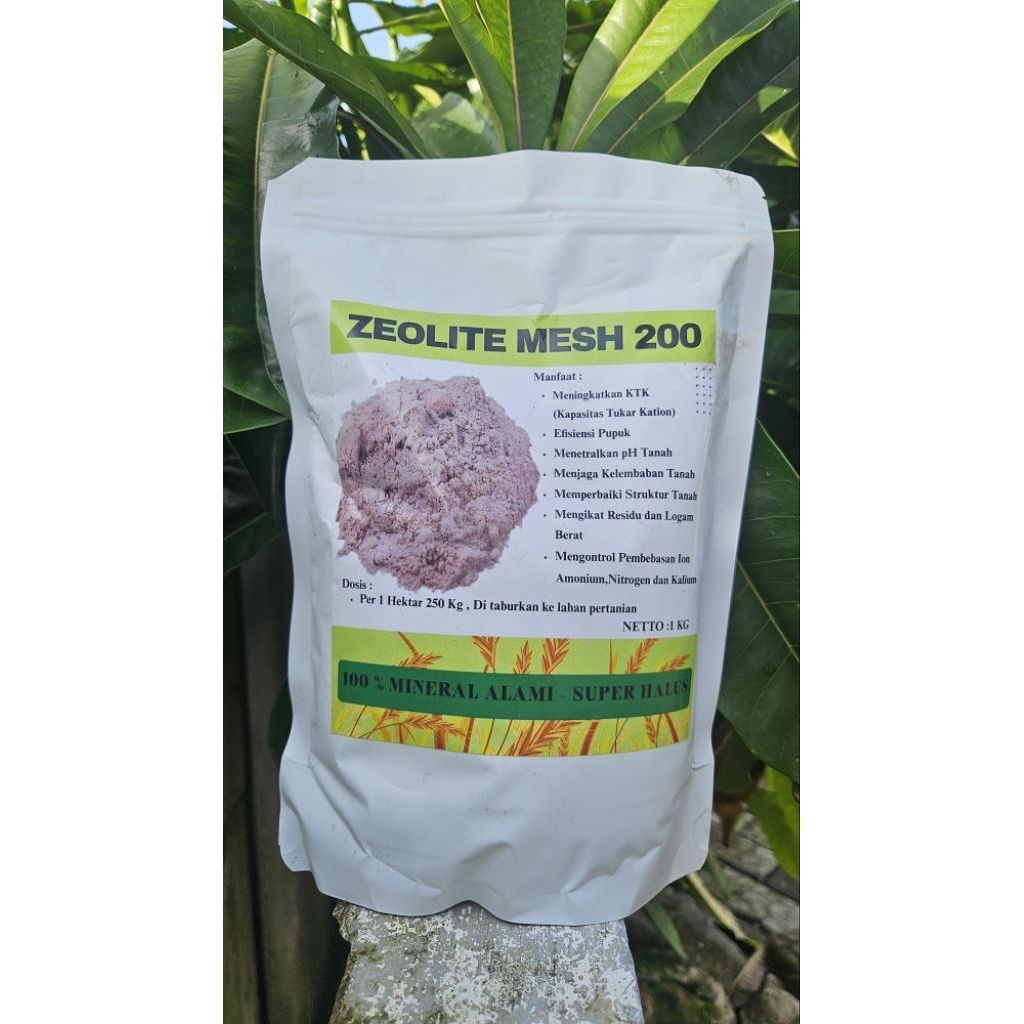 1 Kg Zeolite Powder Pembenah lahan Grade A+ Untuk Pertanian Dan Peternakan