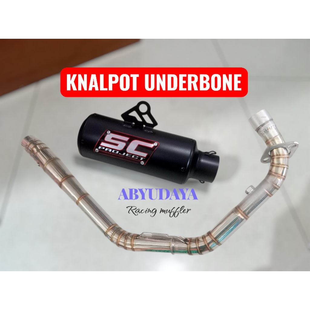knalpot UNDERBONE untuk sonic satria Fu Jupiter MX 135 MX king cs1 Supra GTR 150 knalpot Sonic 150 k