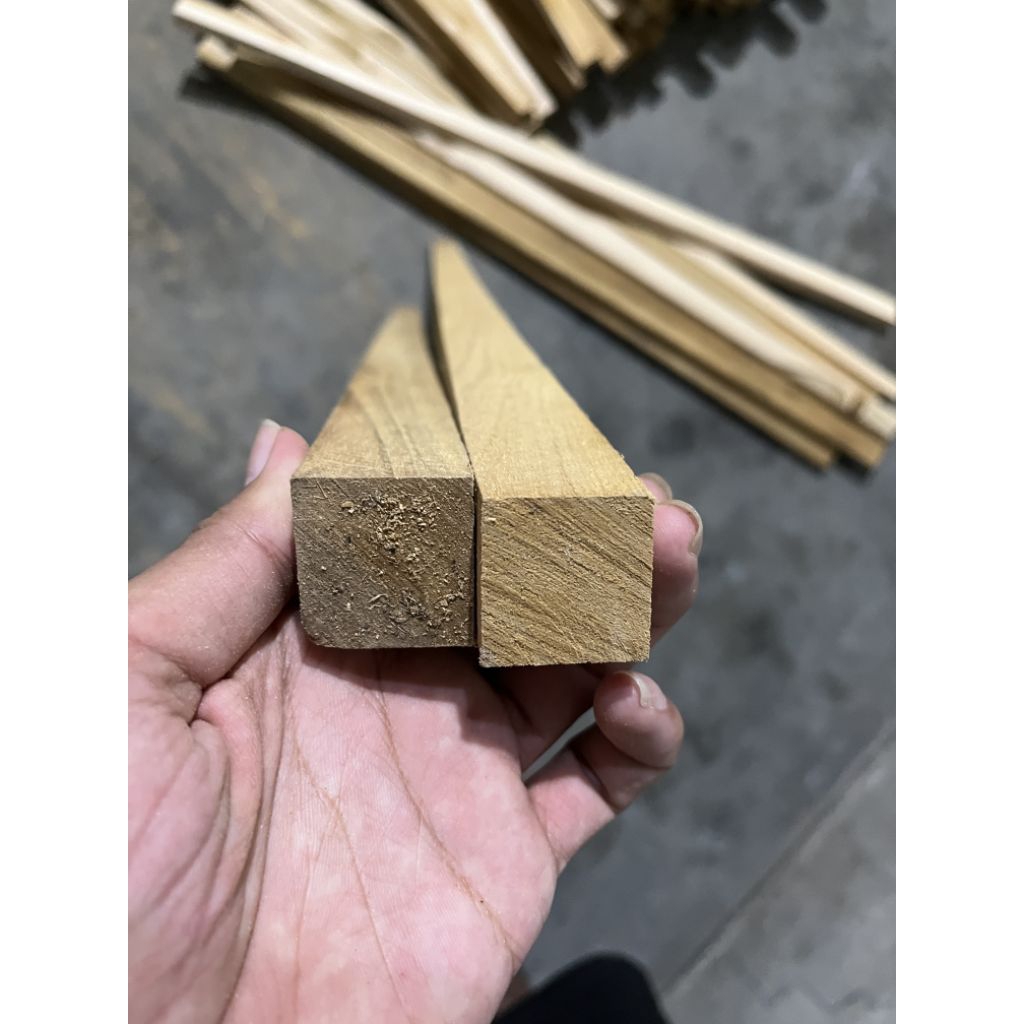 balok 3x3 panjang 1 meter kayu jati asli