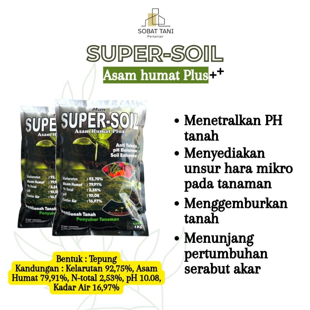 SUPER SOIL asam humat plus 1kg