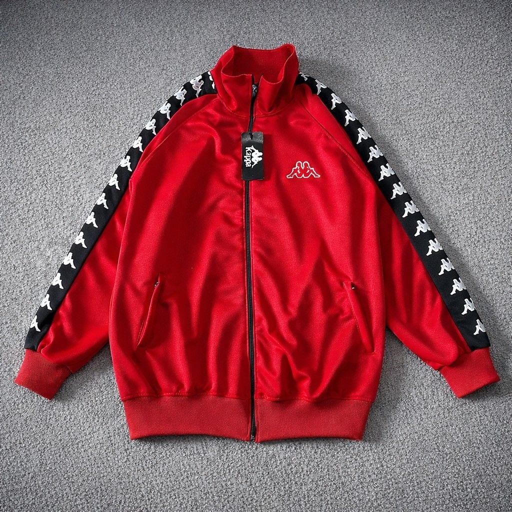 KAPPA JAKET TRACKTOP TAPED PRIA WANITA