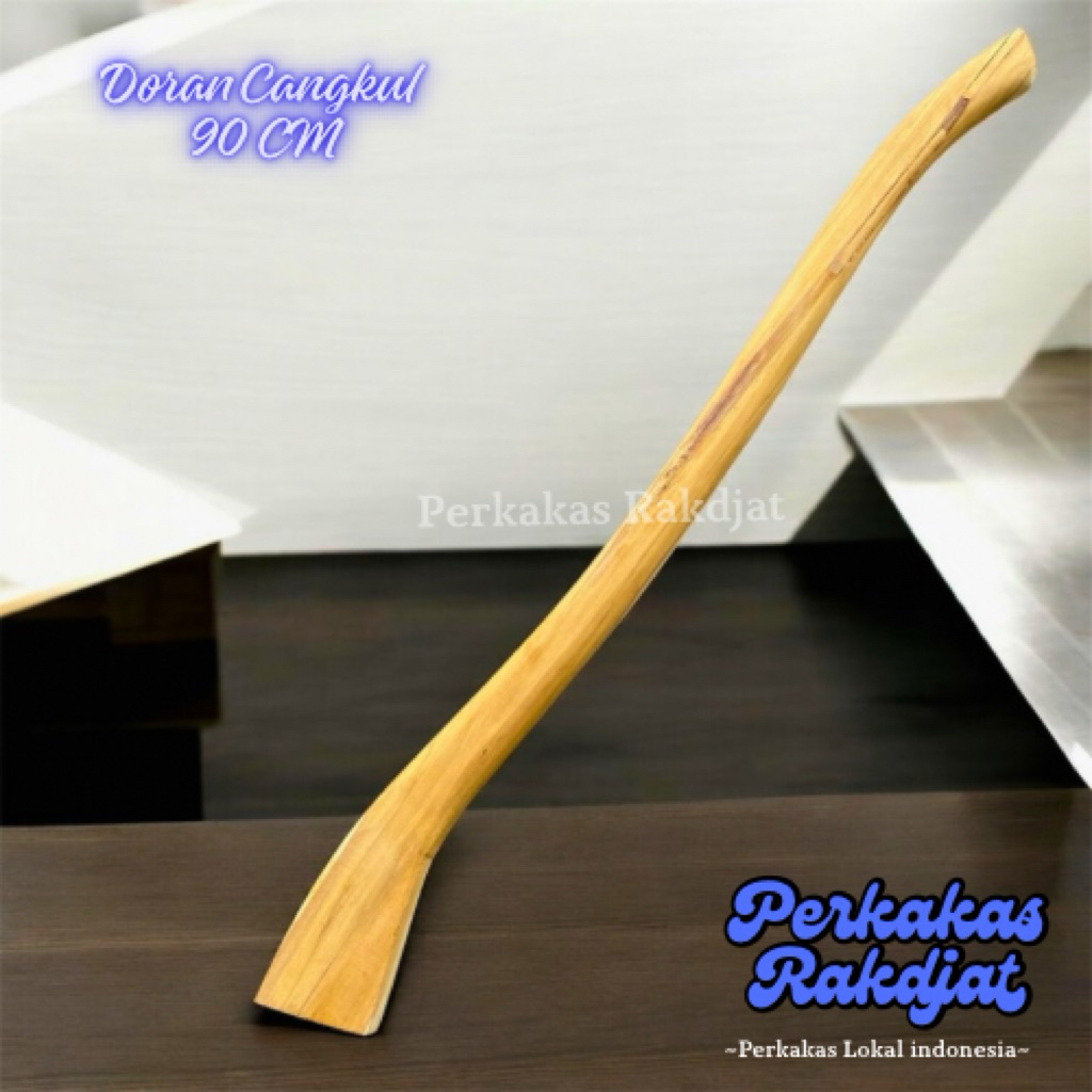 Doran cangkul kayu jati- Doran cangkul kayu jati solid 90 CM