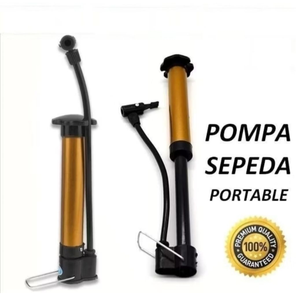 Pompa Ban Mini Portable - Pompa Potable Mini - Pompa Angin Ban Sepeda